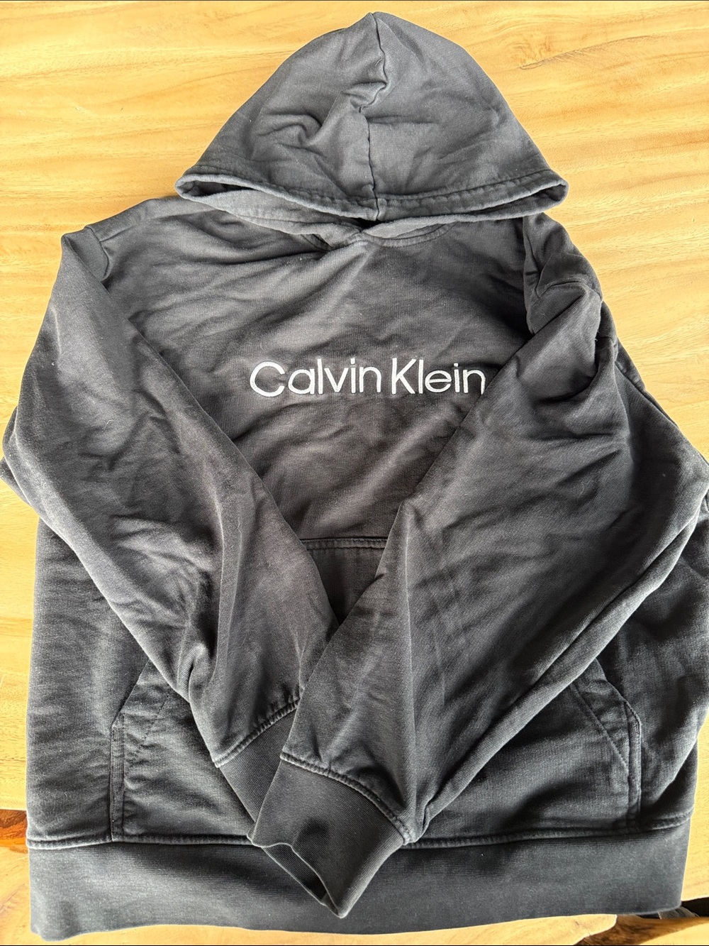 Calvin Klein Black Hoodie with White Logo